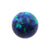 Synthetic Stone Threaded Opal Ball Black Opal