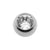 Titanium Jewelled Threaded Ball Clear