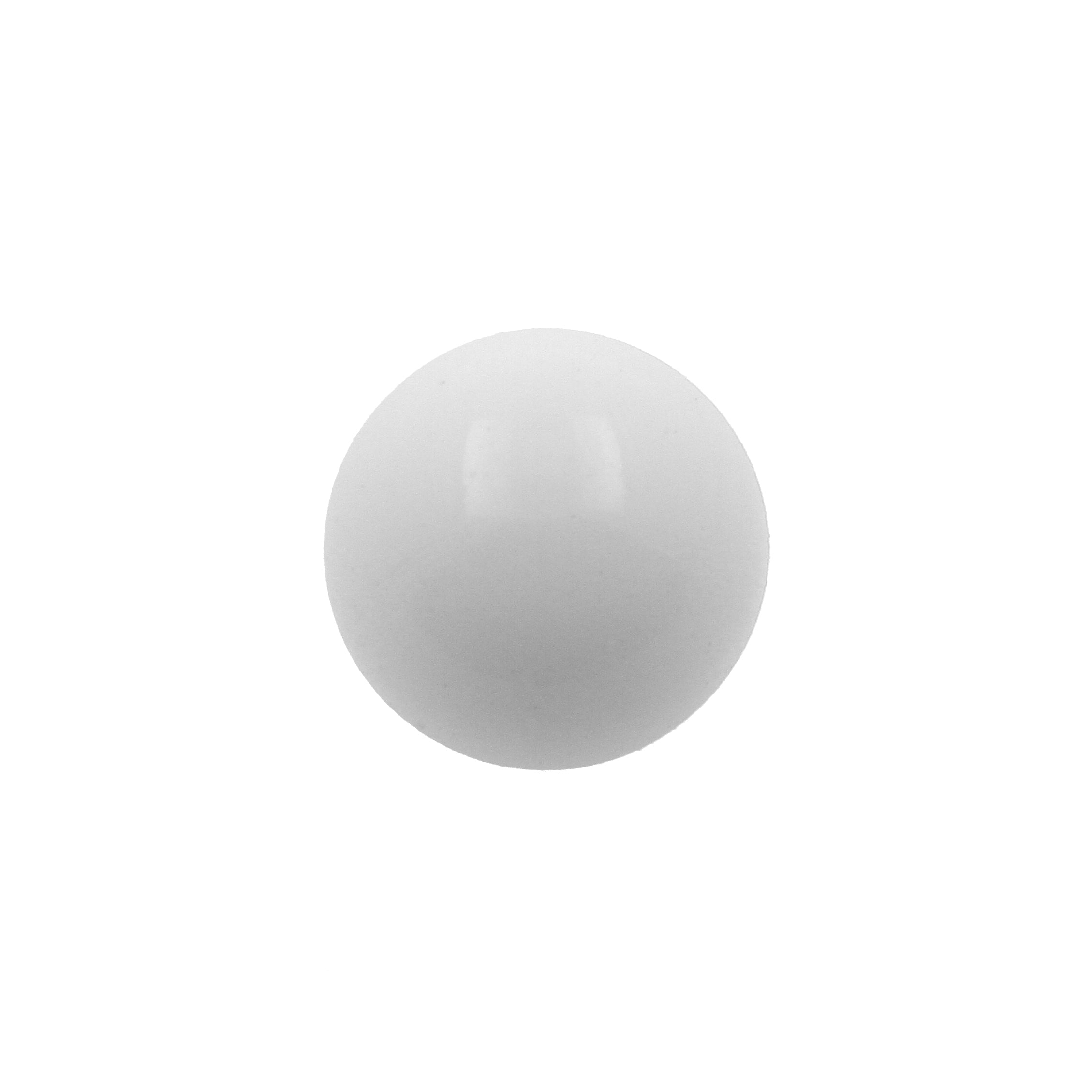 Acrylic Threaded Ball White