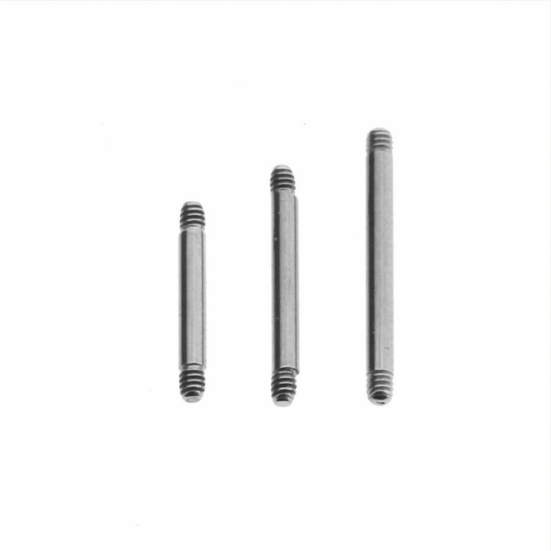 Titanium Straight Barbell Post Silver