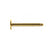 Surgical Steel Labret Stud - 4 mm Disc Gold