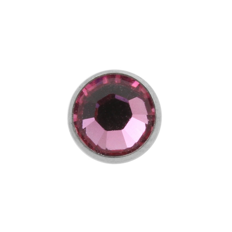 Titanium Jewelled Disc Rose