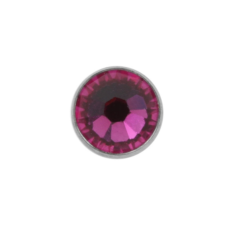 Titanium Jewelled Disc Fuchsia