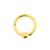 Surgical Steel Ball Closure Click Ring Gold