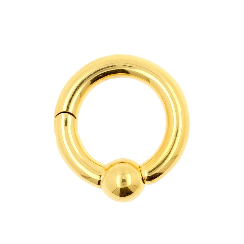 Surgical Steel Ball Closure Click Ring Gold