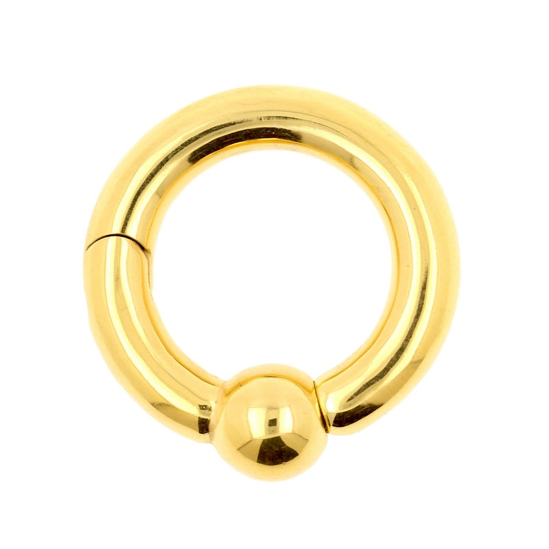 Surgical Steel Ball Closure Click Ring Gold