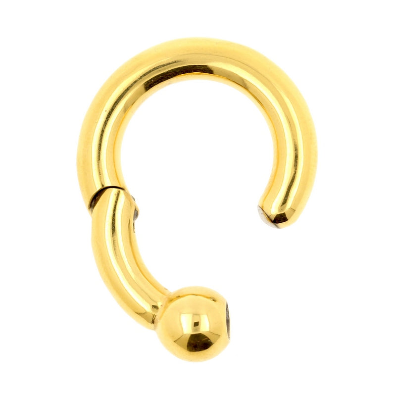 Surgical Steel Ball Closure Click Ring Gold