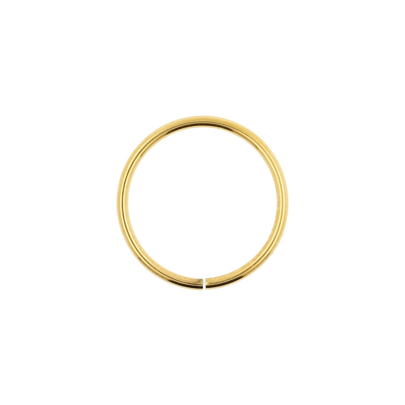 Surgical Steel Continuous Ring Gold