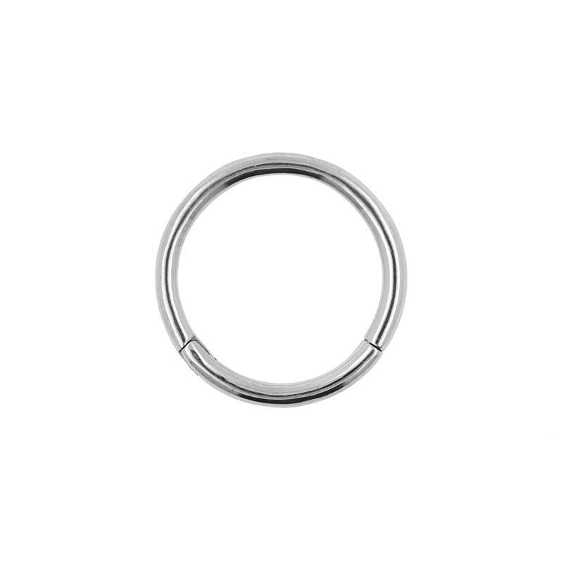 Surgical Steel Click Ring Silver