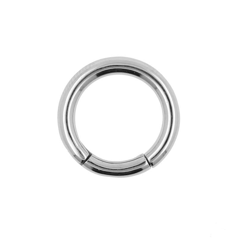 Surgical Steel Click Ring Silver