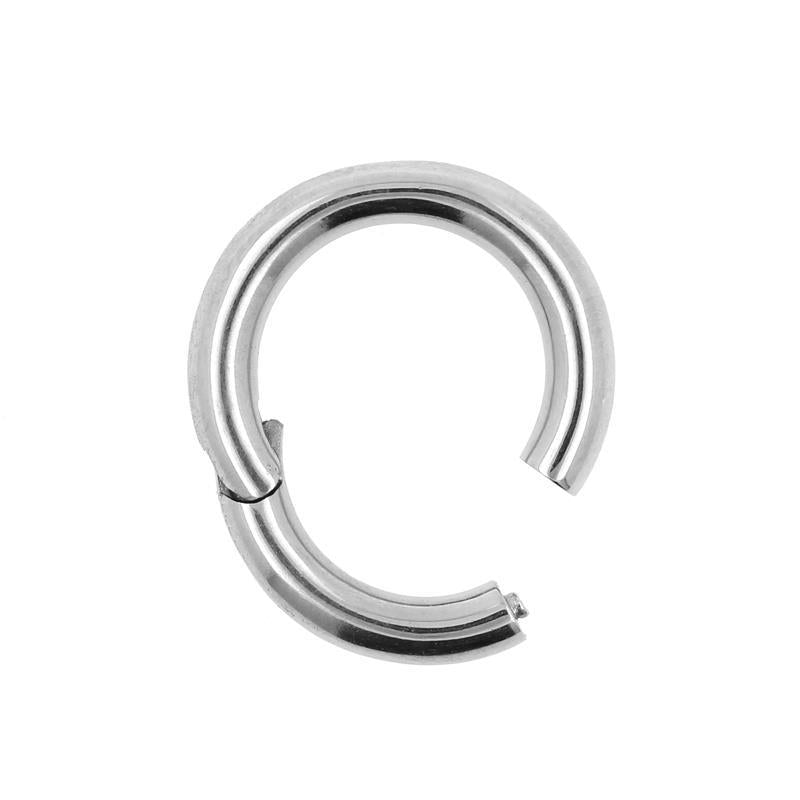 Surgical Steel Click Ring Silver