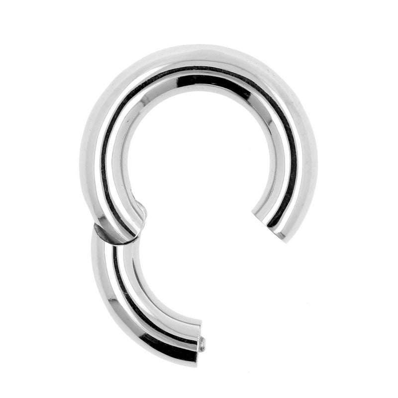 Surgical Steel Click Ring Silver