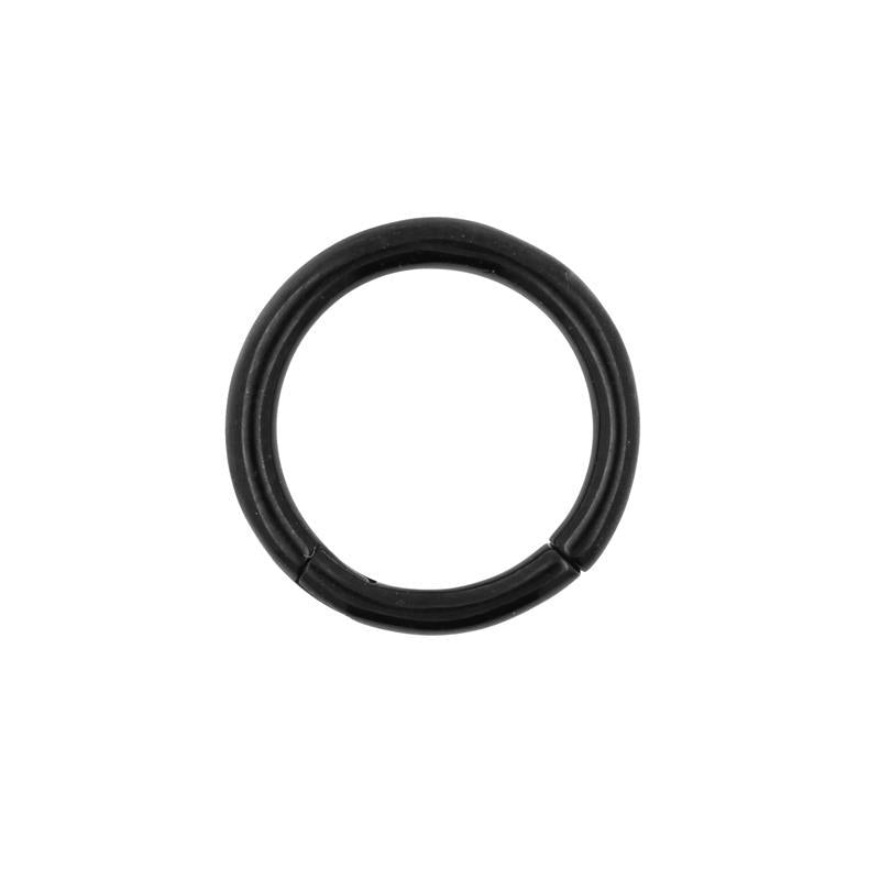 Surgical Steel Click Ring Black