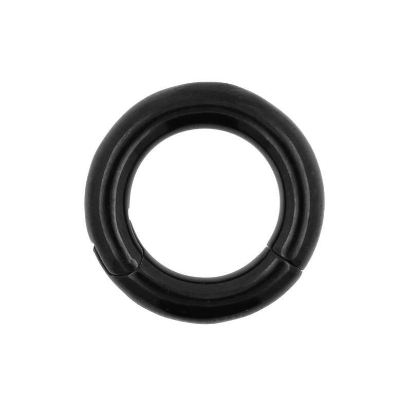 Surgical Steel Click Ring Black