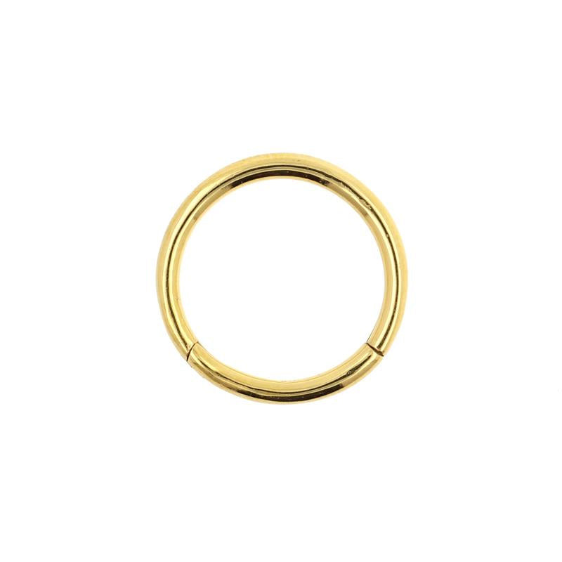 Surgical Steel Click Ring Gold