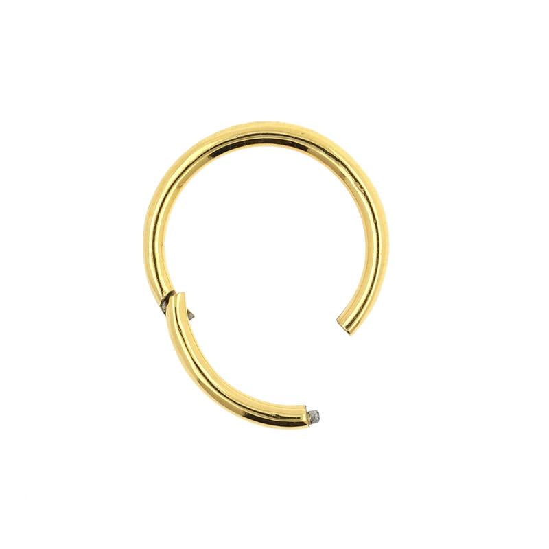 Surgical Steel Click Ring Gold