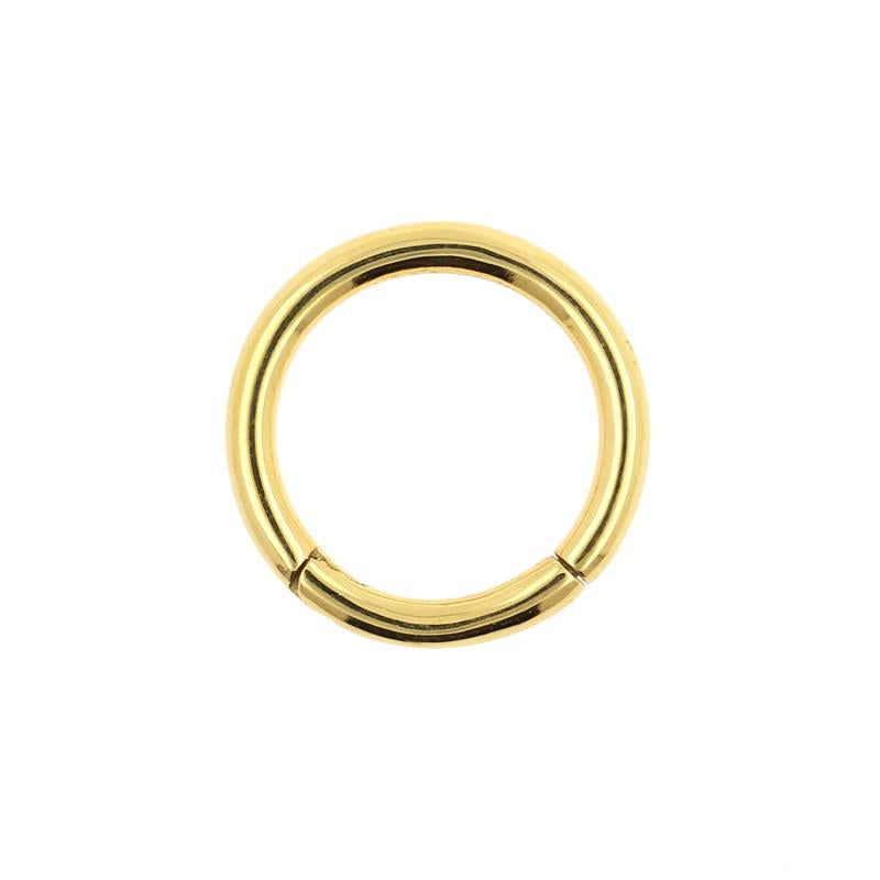 Surgical Steel Click Ring Gold