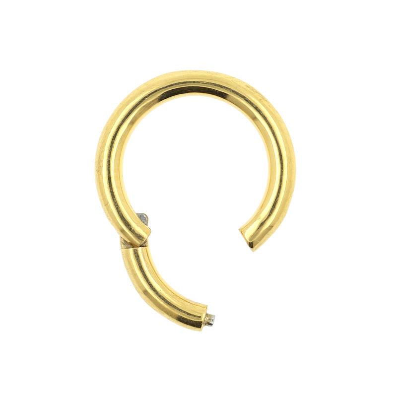 Surgical Steel Click Ring Gold