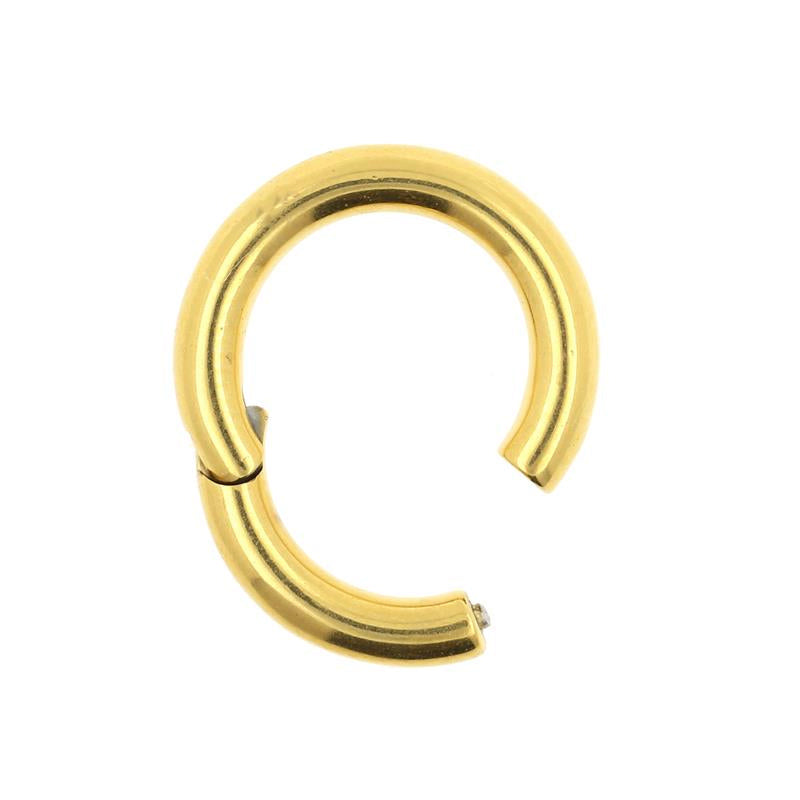 Surgical Steel Click Ring Gold