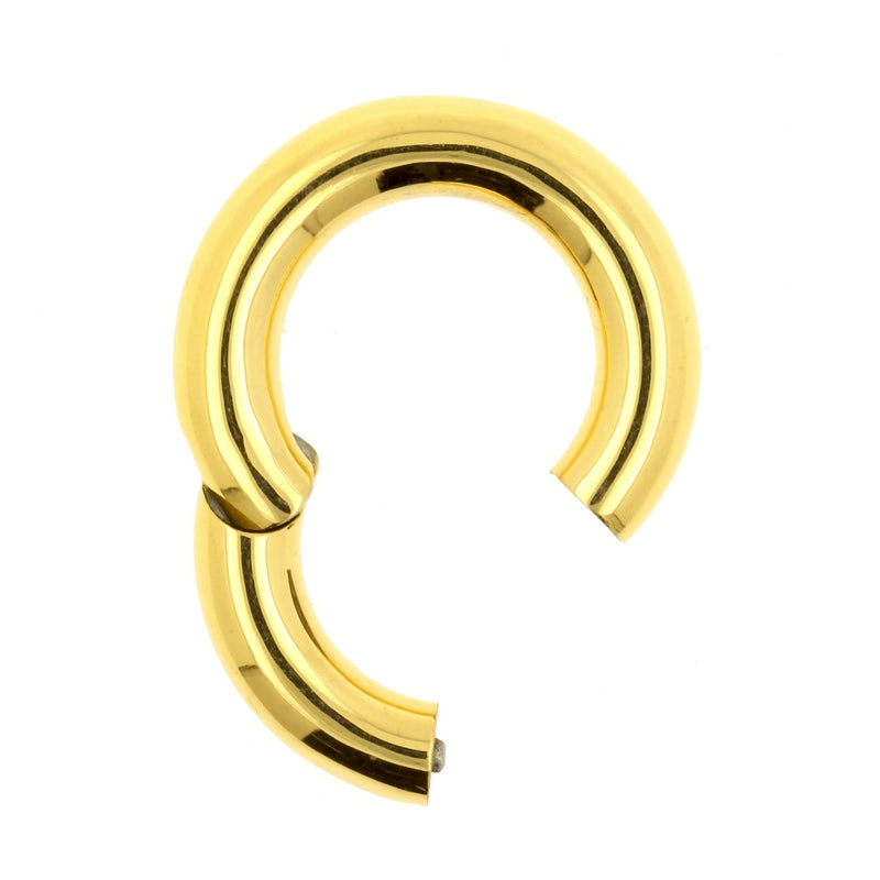 Surgical Steel Click Ring Gold