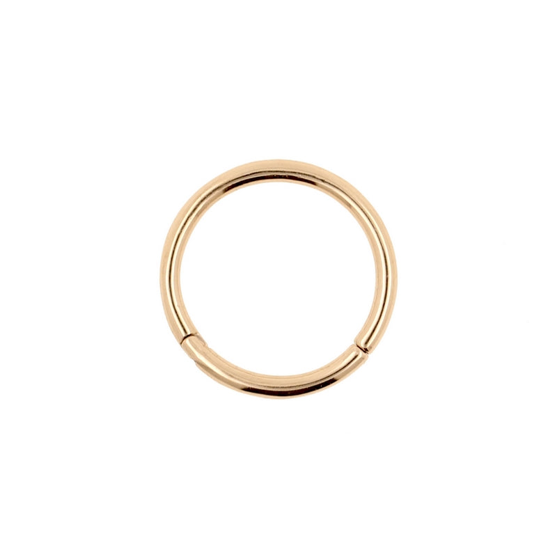 Surgical Steel Click Ring Rose Gold