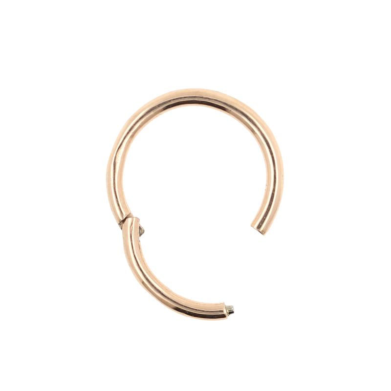 Surgical Steel Click Ring Rose Gold