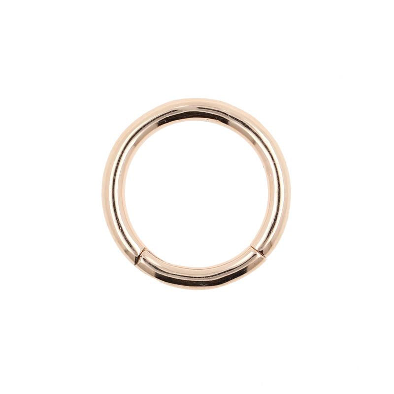 Surgical Steel Click Ring Rose Gold