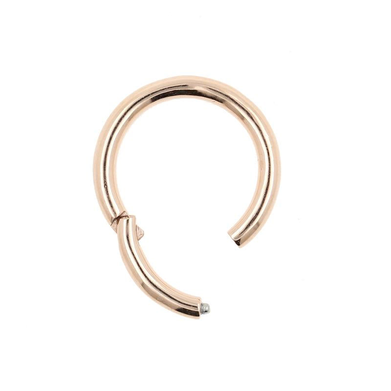 Surgical Steel Click Ring Rose Gold