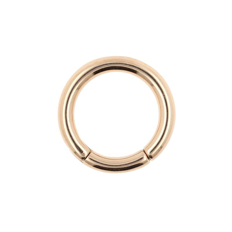 Surgical Steel Click Ring Rose Gold