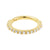 18 Karat Gold Click Ring Set With Zirconia Clear