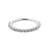 18 Karat White Gold Click Ring With Zirconia Clear