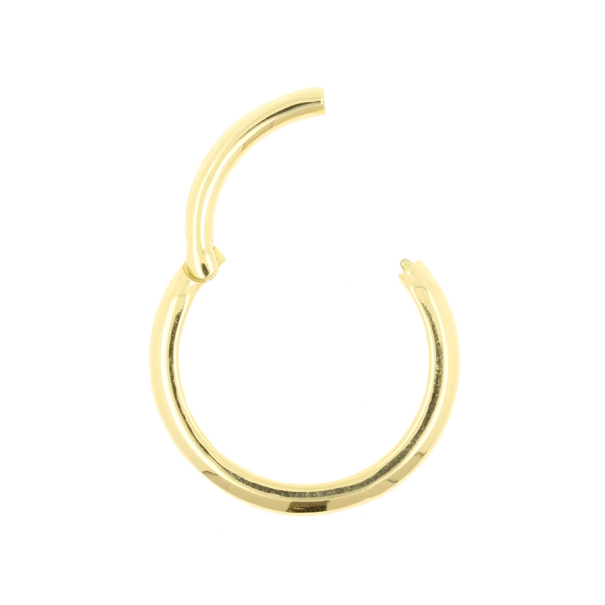 18 Karat Gold Click Ring - Half Round Gold