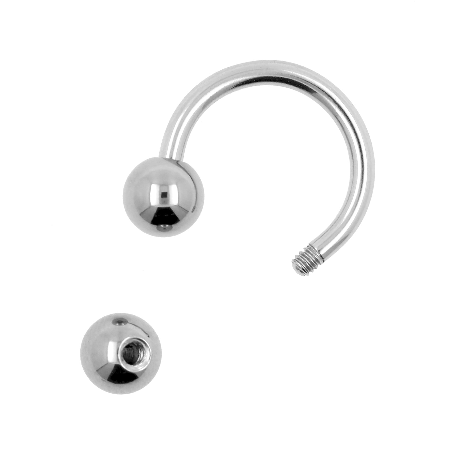 Surgical Steel Circular Barbell Silver