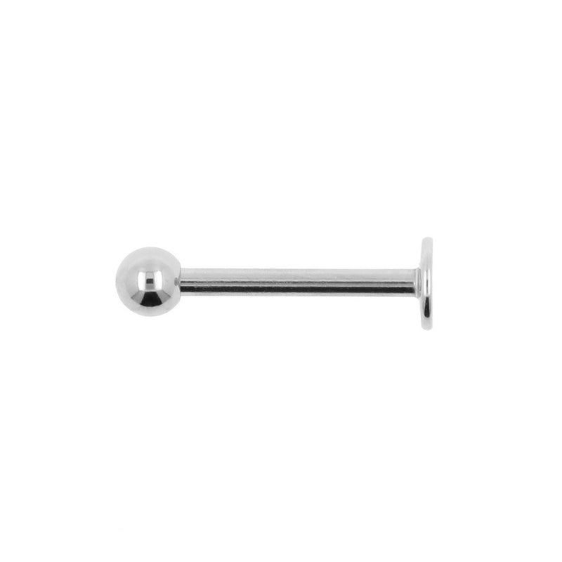 Surgical Steel Labret With Ball Silver