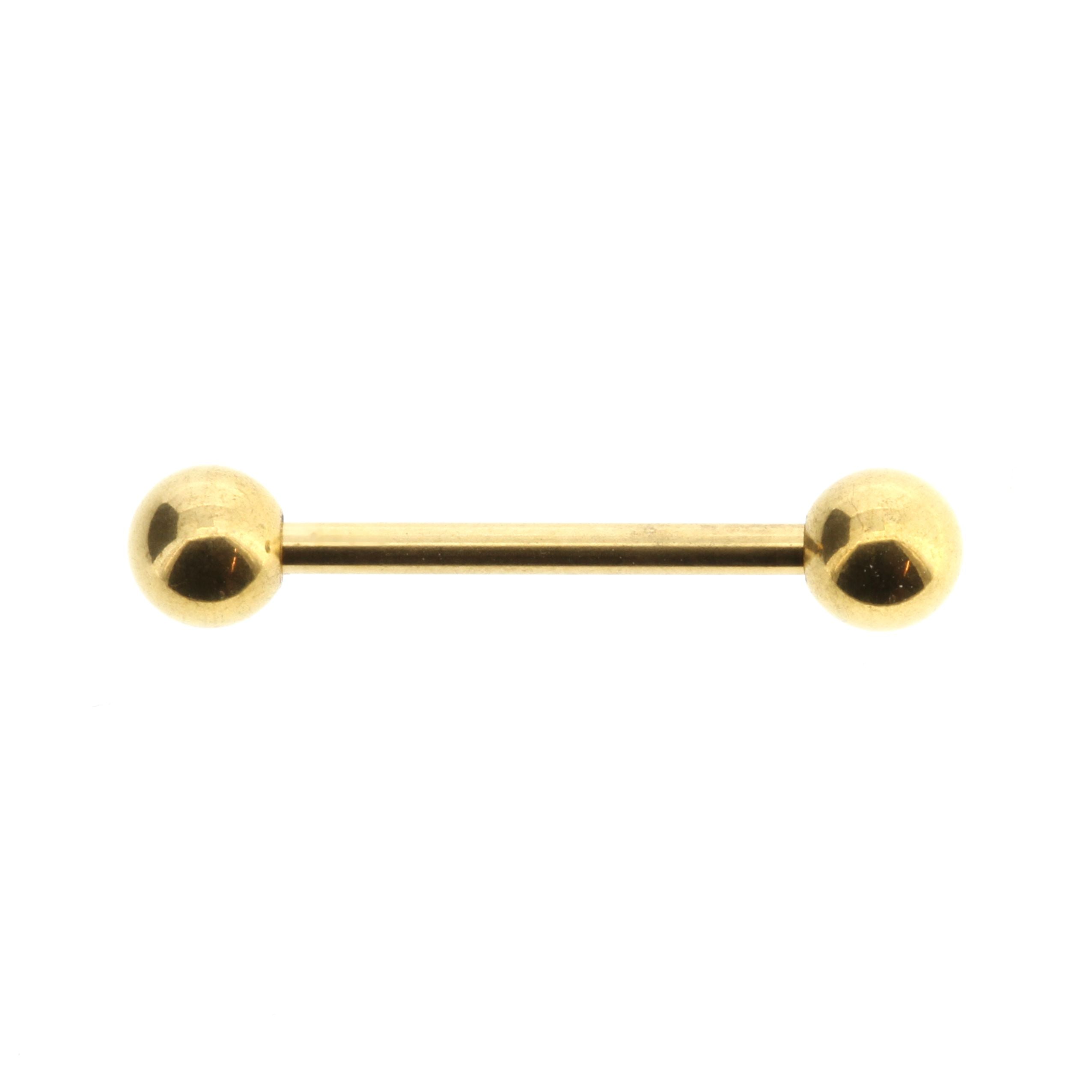 Surgical Steel Barbell Gold