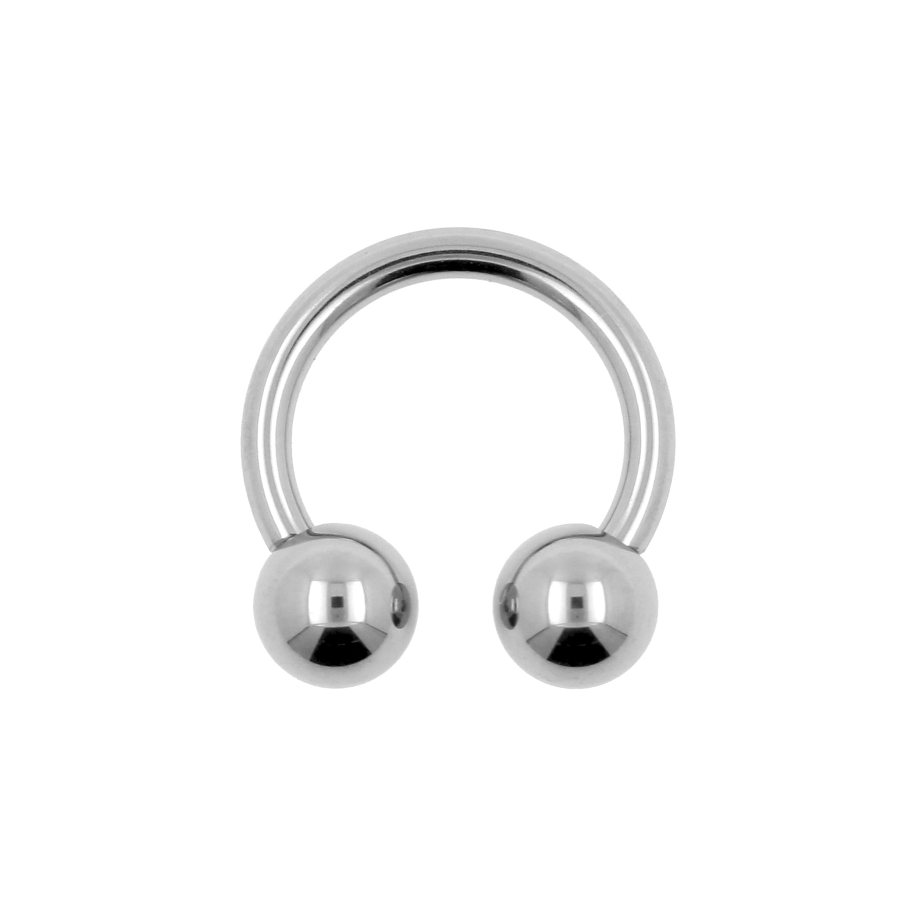 Titanium Circular Barbell Silver