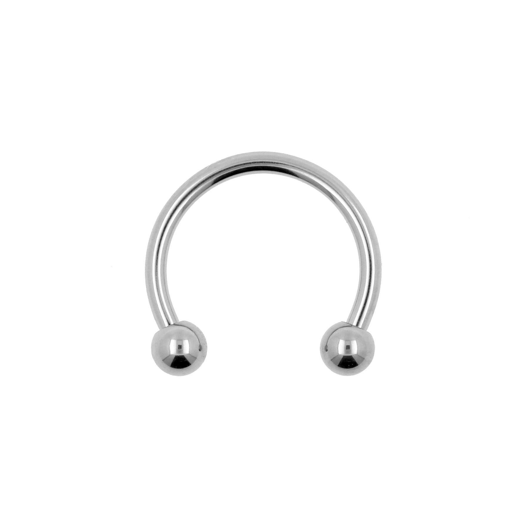 Titanium Circular Barbell Silver