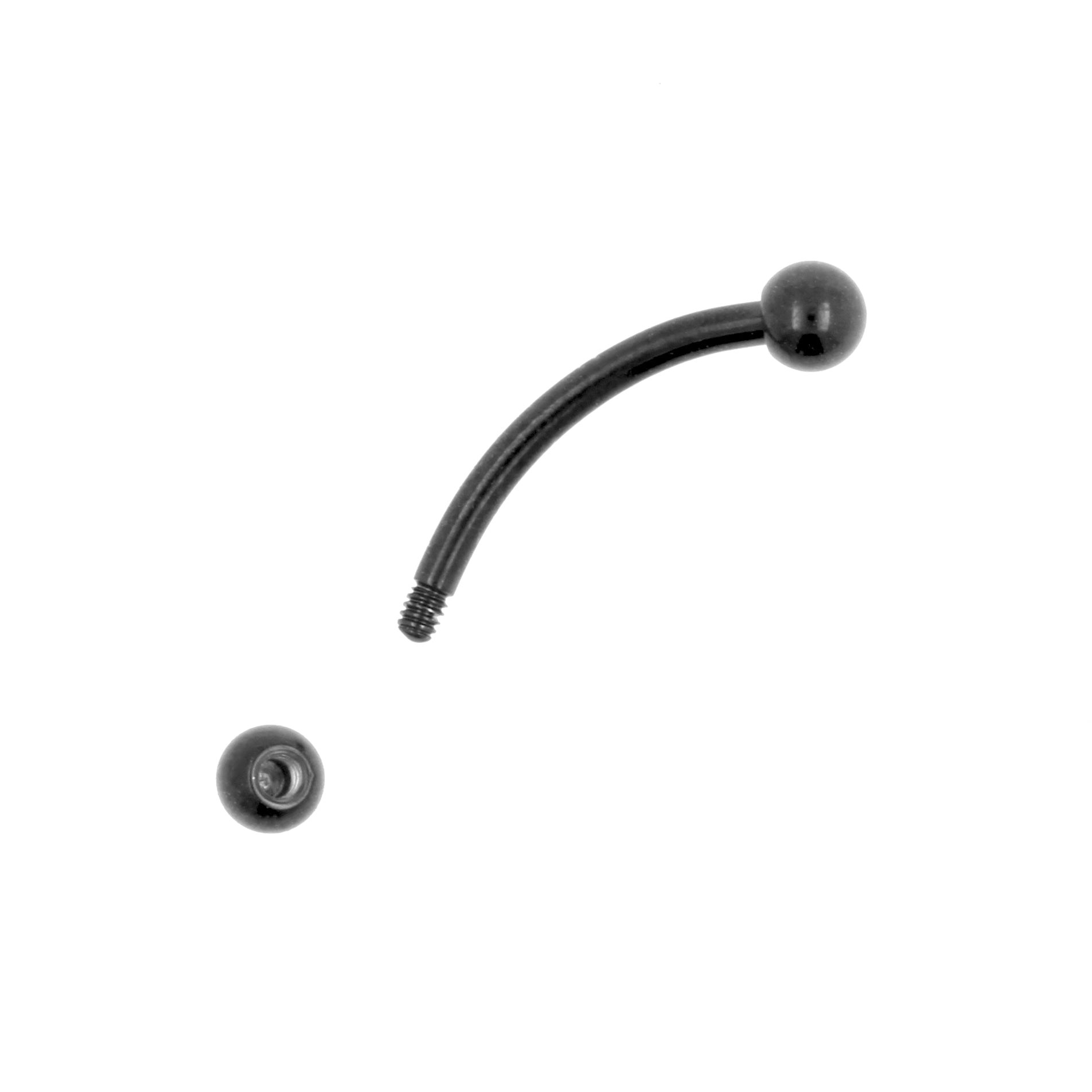 Titanium Curved Barbell Black