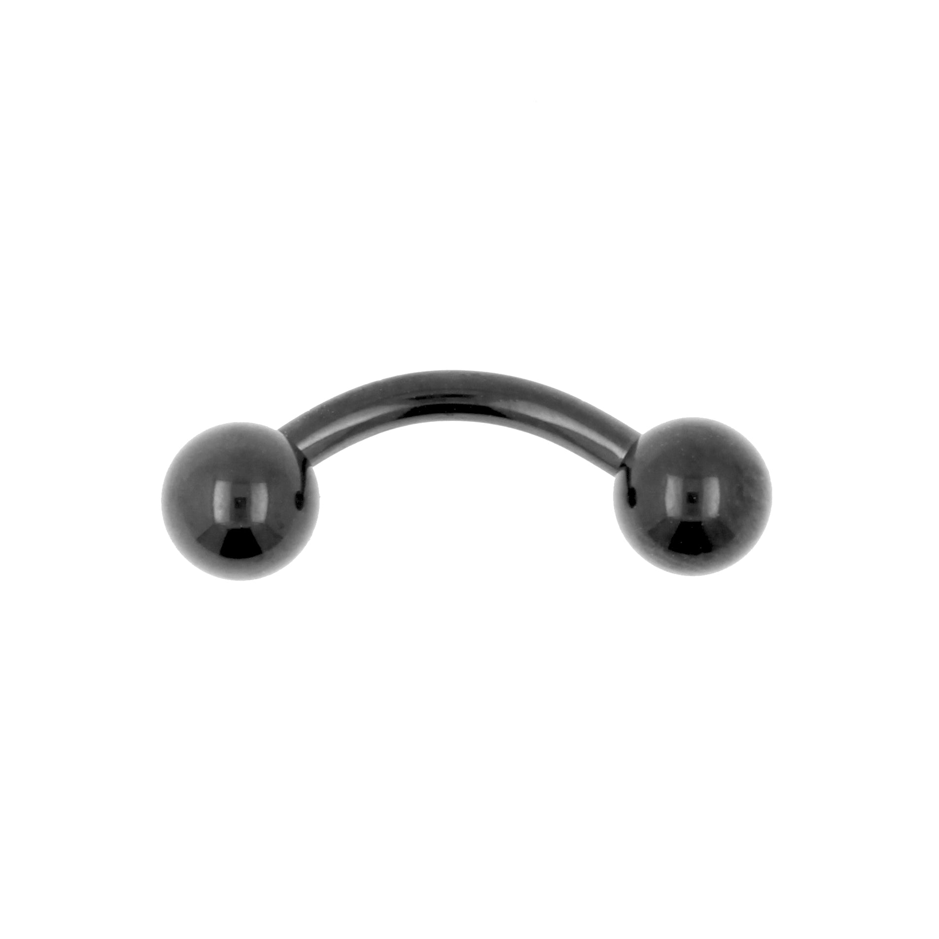 Titanium Curved Barbell Black