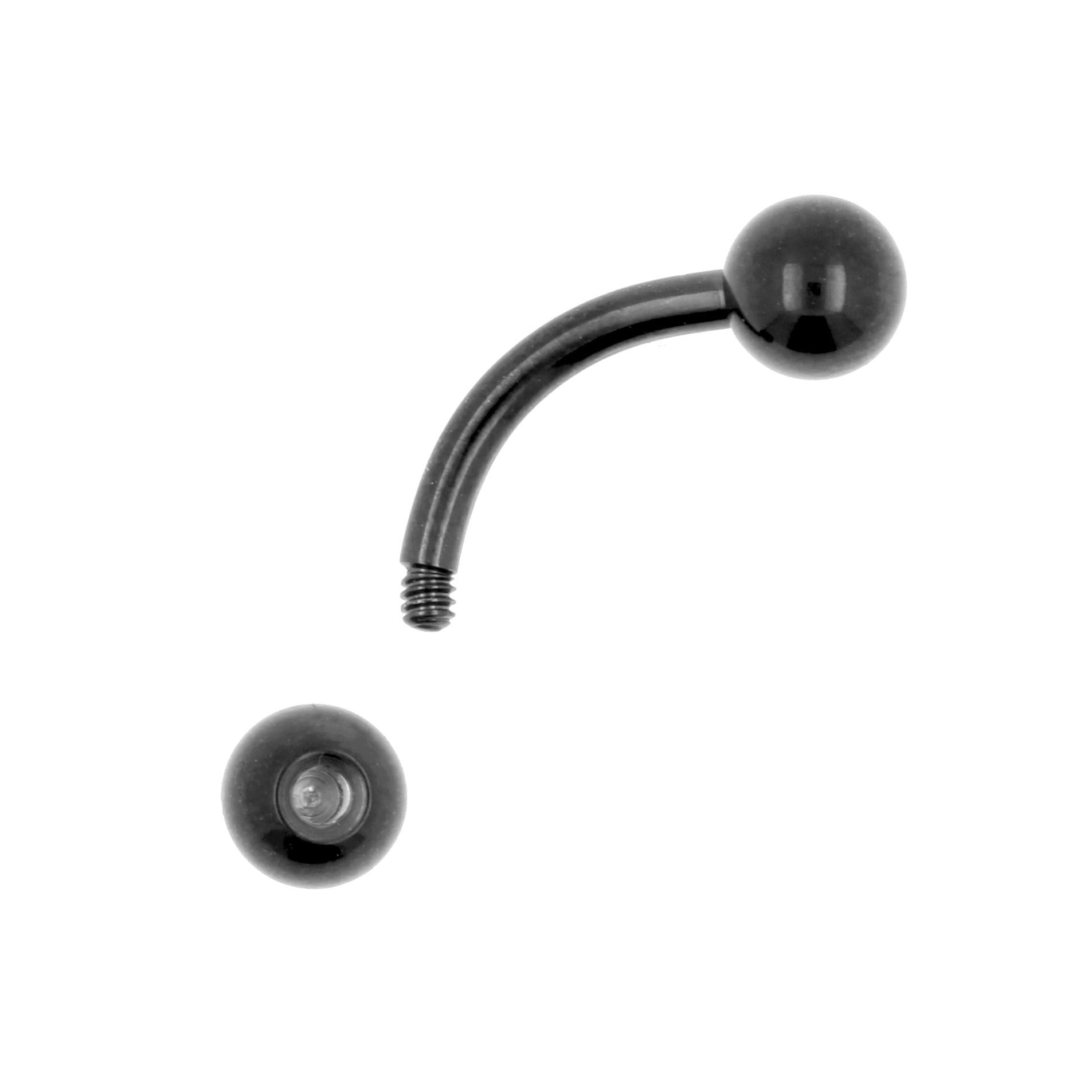 Titanium Curved Barbell Black