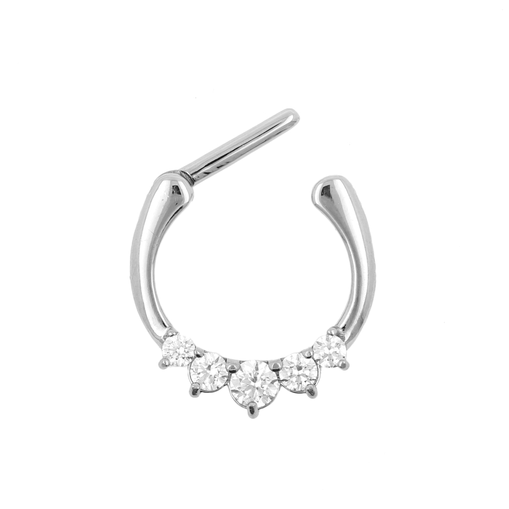 Surgical Steel Septum Clicker With Zirconia Clear