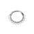 Surgical Steel Zirconia Sunflower Ring Clear