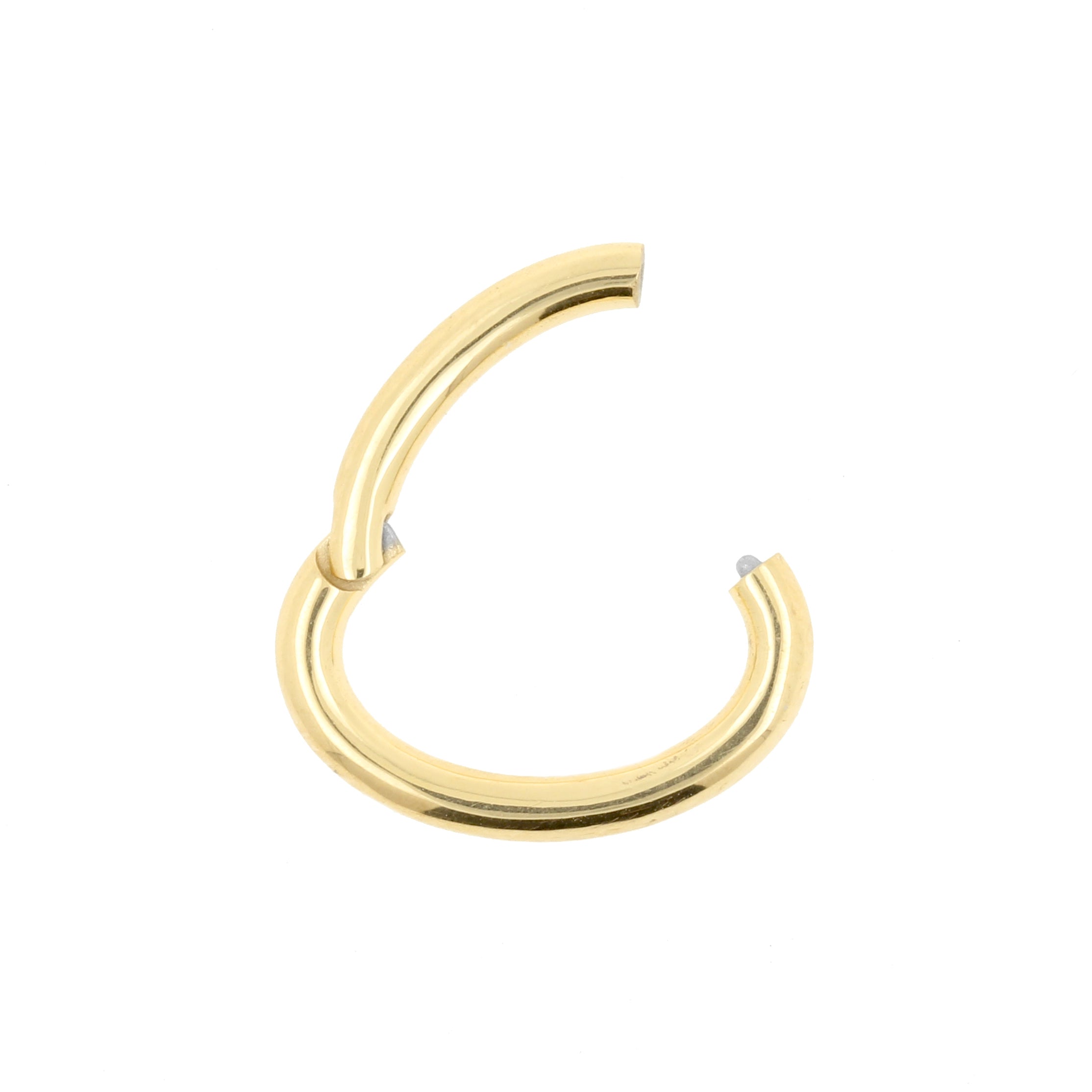 Nickel-Free Stainless Steel Belly Ring Clicker - Round Gold