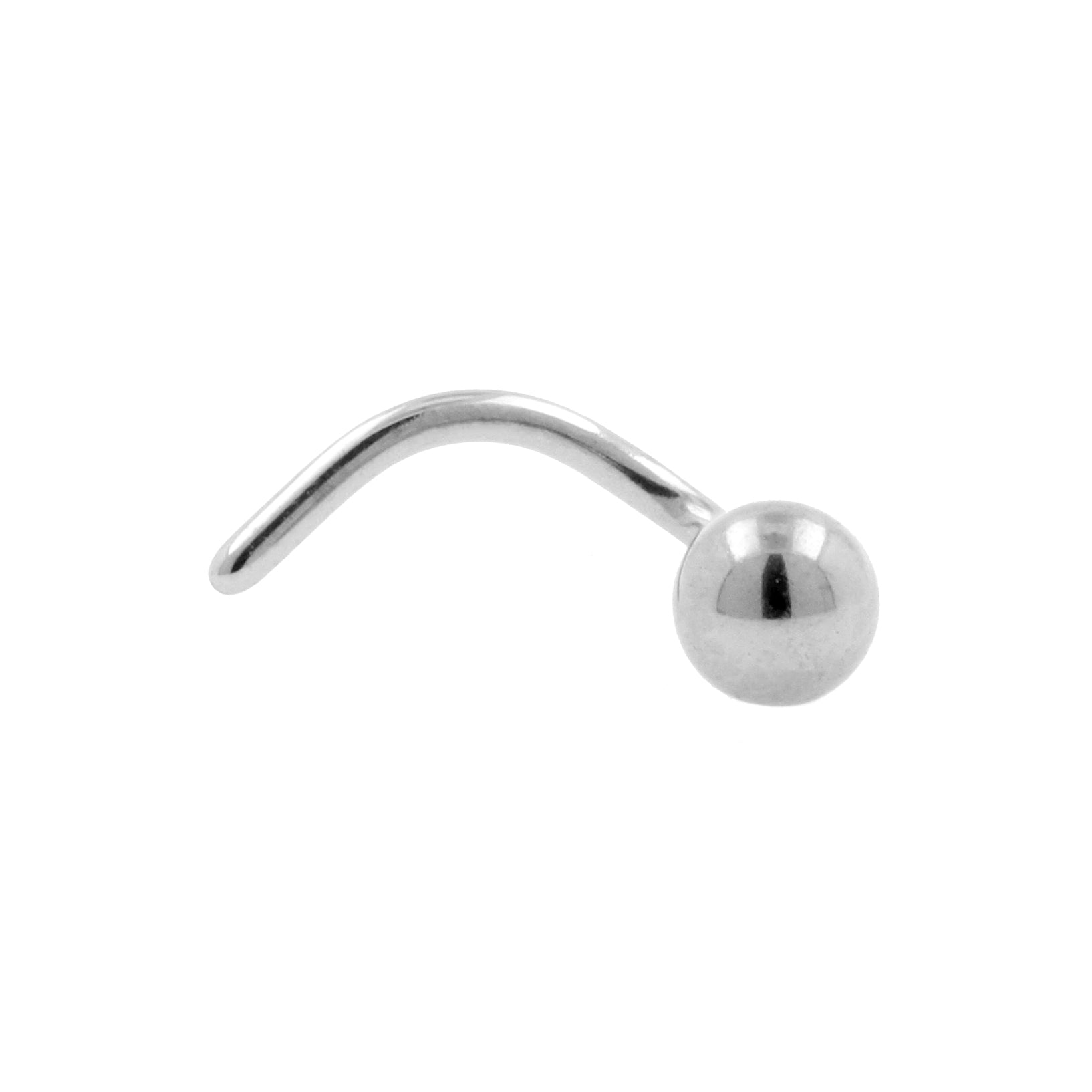 Titanium Nosestud Ball Silver