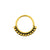 Surgical Steel Continuous Ring - Vintage Dots Gold