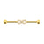 Surgical Steel Jewelled Industrial Barbell - Infinity Gold