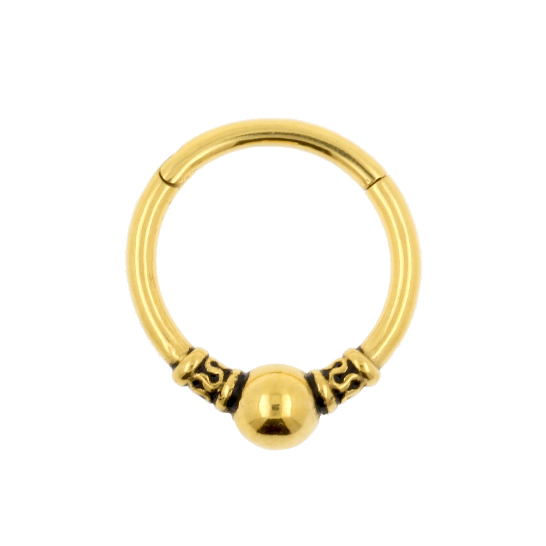 Surgical Steel Vintage Style Ring Gold