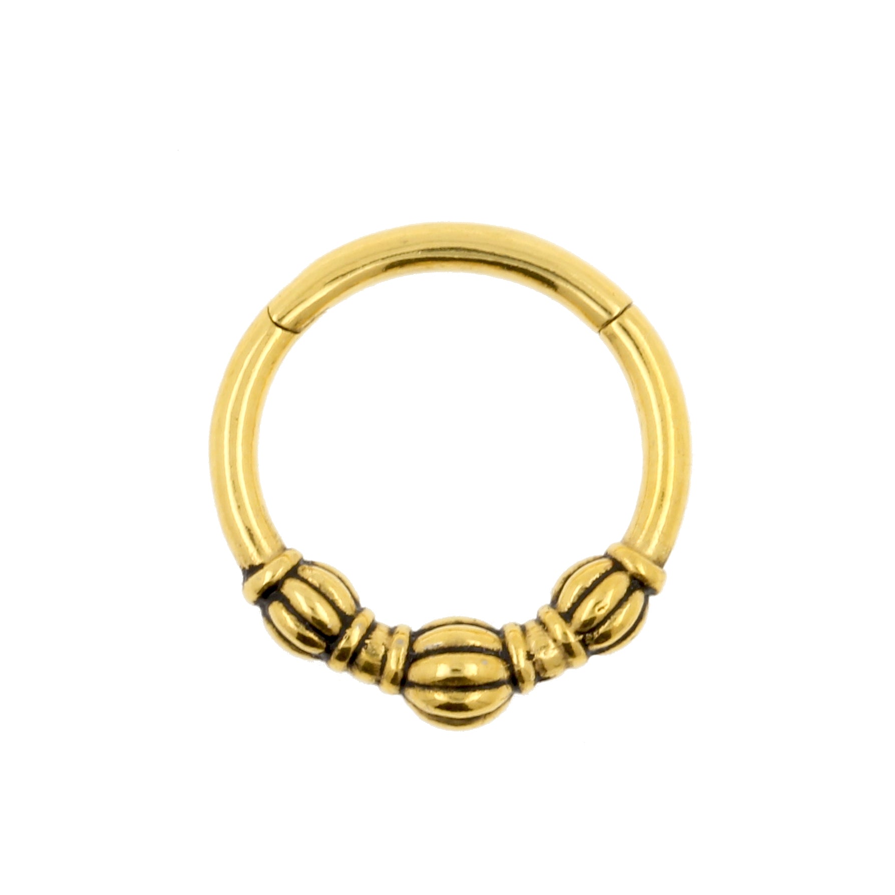 Surgical Steel Vintage Style Ring Gold