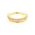 Surgical Steel Double Click Ring - Zirconia Gold