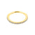 Surgical Steel Click Ring With Zirkonia Gold